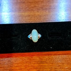 Real silver and authentic gemstone ring